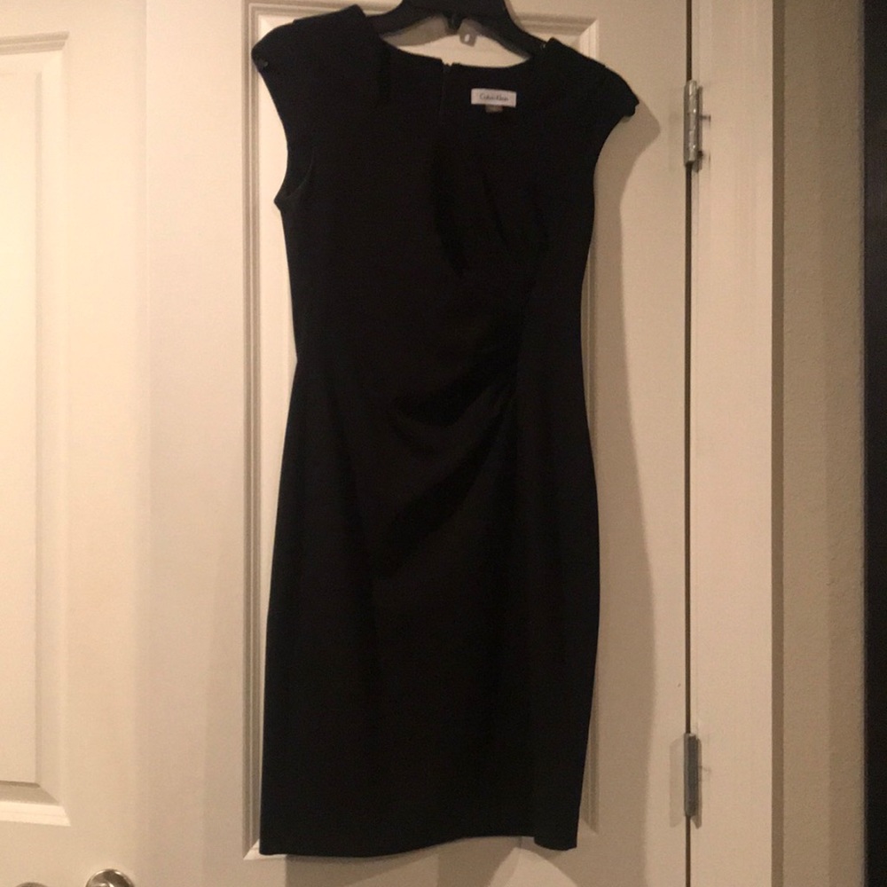 Black sheath dress